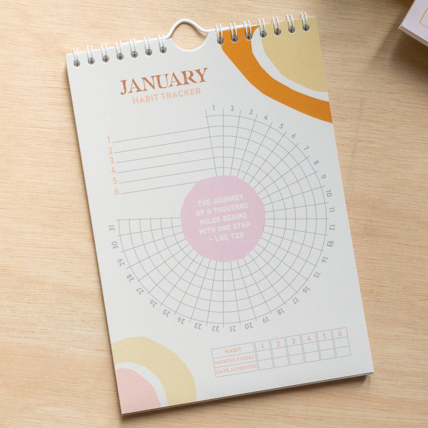 Daily Habit Tracker-12 Month Goal Planner