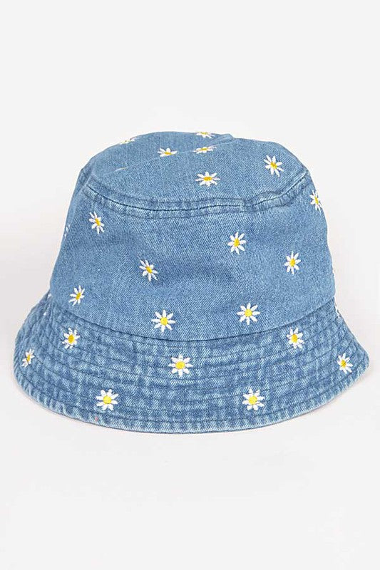 Denim Daisy Hat Blue