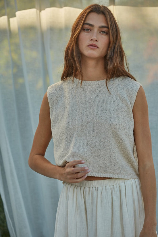 By Together Gaelle Crop Knit Top