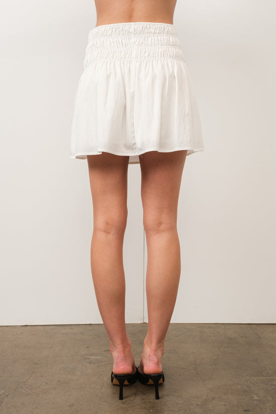 Liza Ruched Mini Skirt