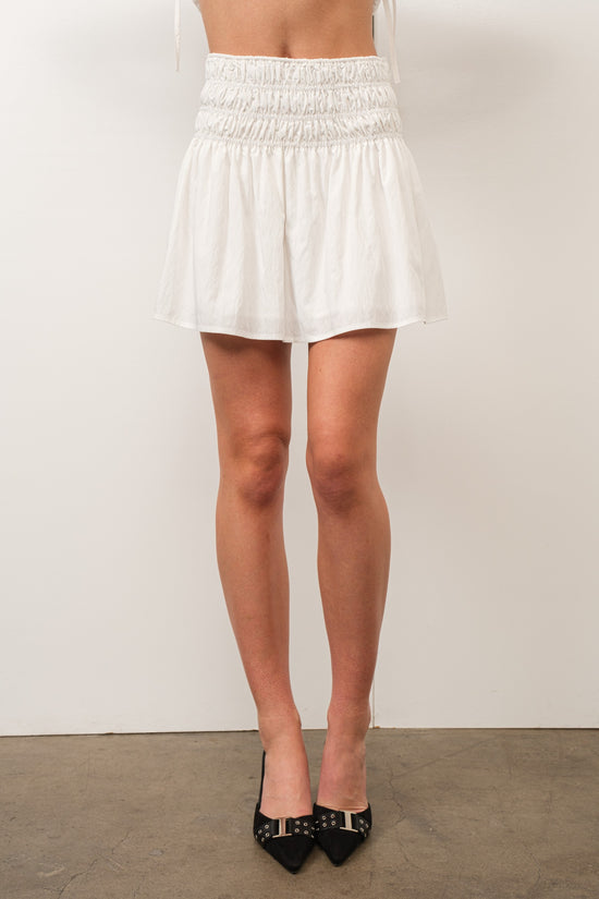Liza Ruched Mini Skirt