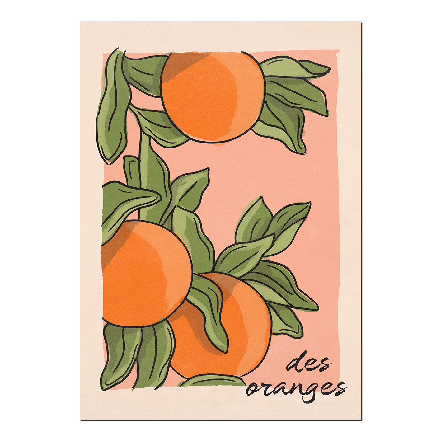 Des Oranges Print