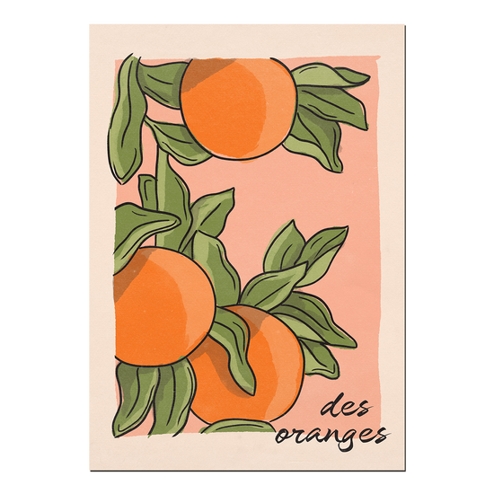 Des Oranges Print