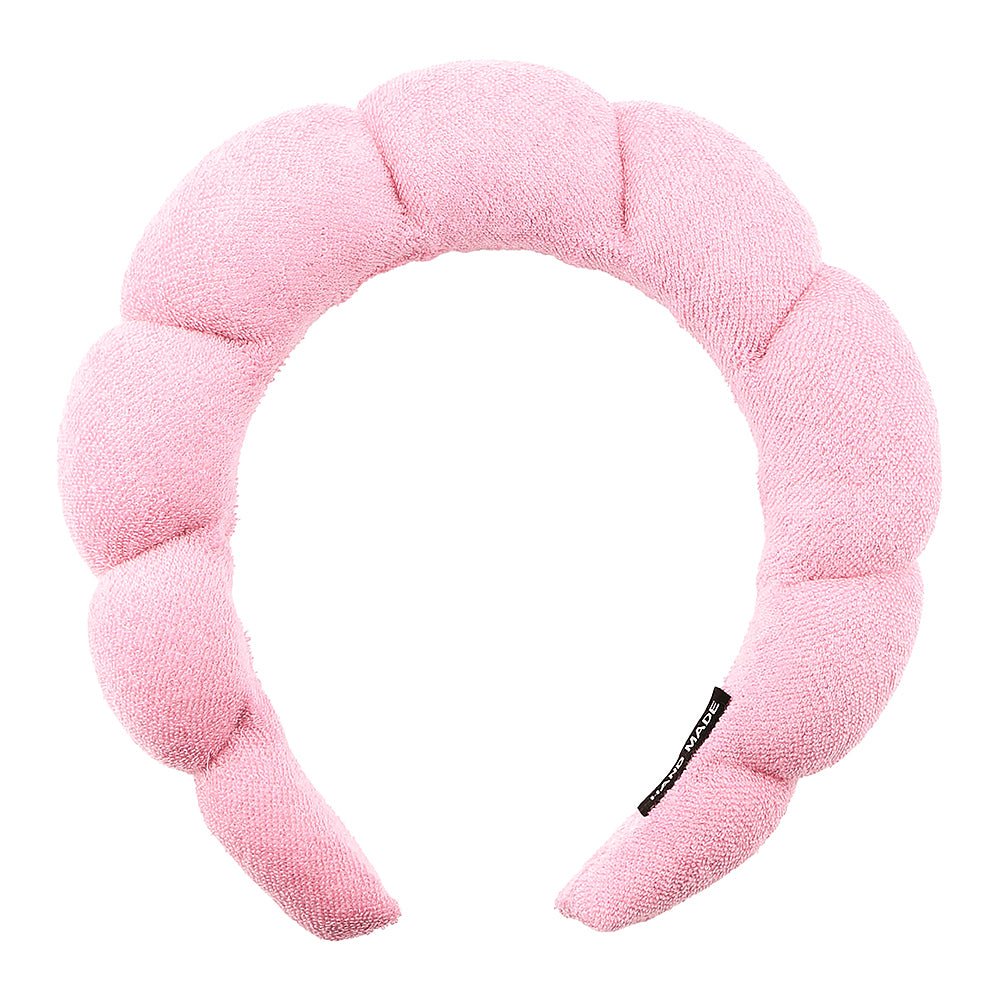 Spa Headband & Wristband Set Pink