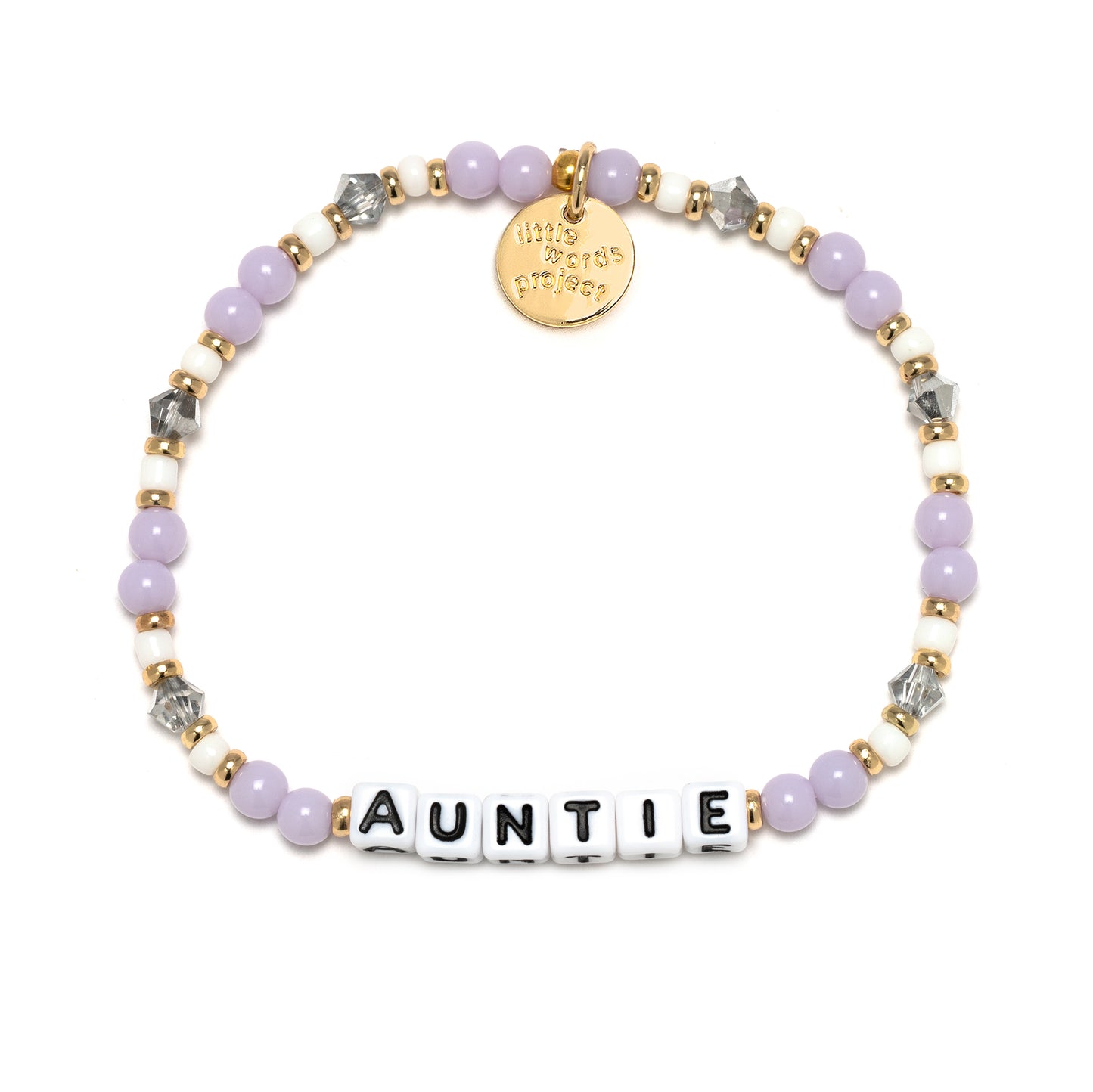 Little Words Project Auntie Bracelet Lavender Haze