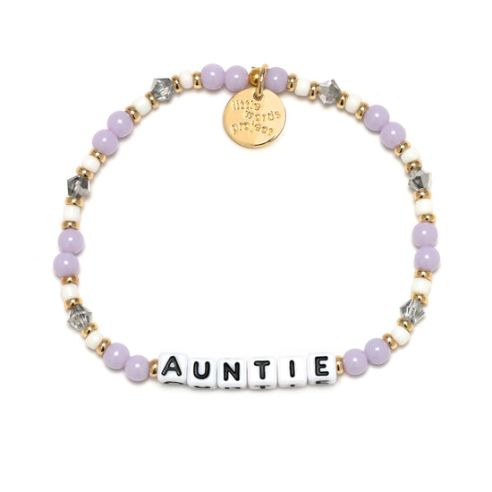 Little Words Project Auntie Bracelet Lavender Haze