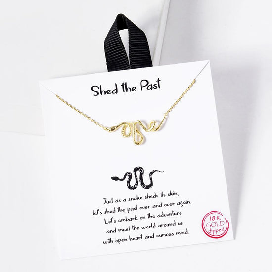 Shed The Past Snake Gold Necklace