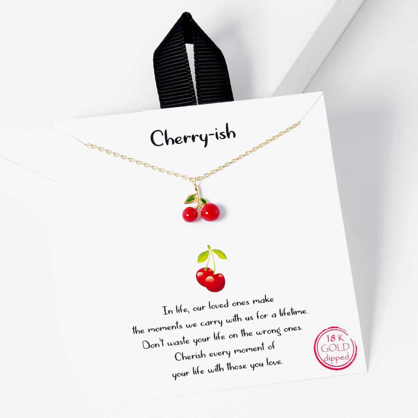 Cherry-ish Gold Necklace