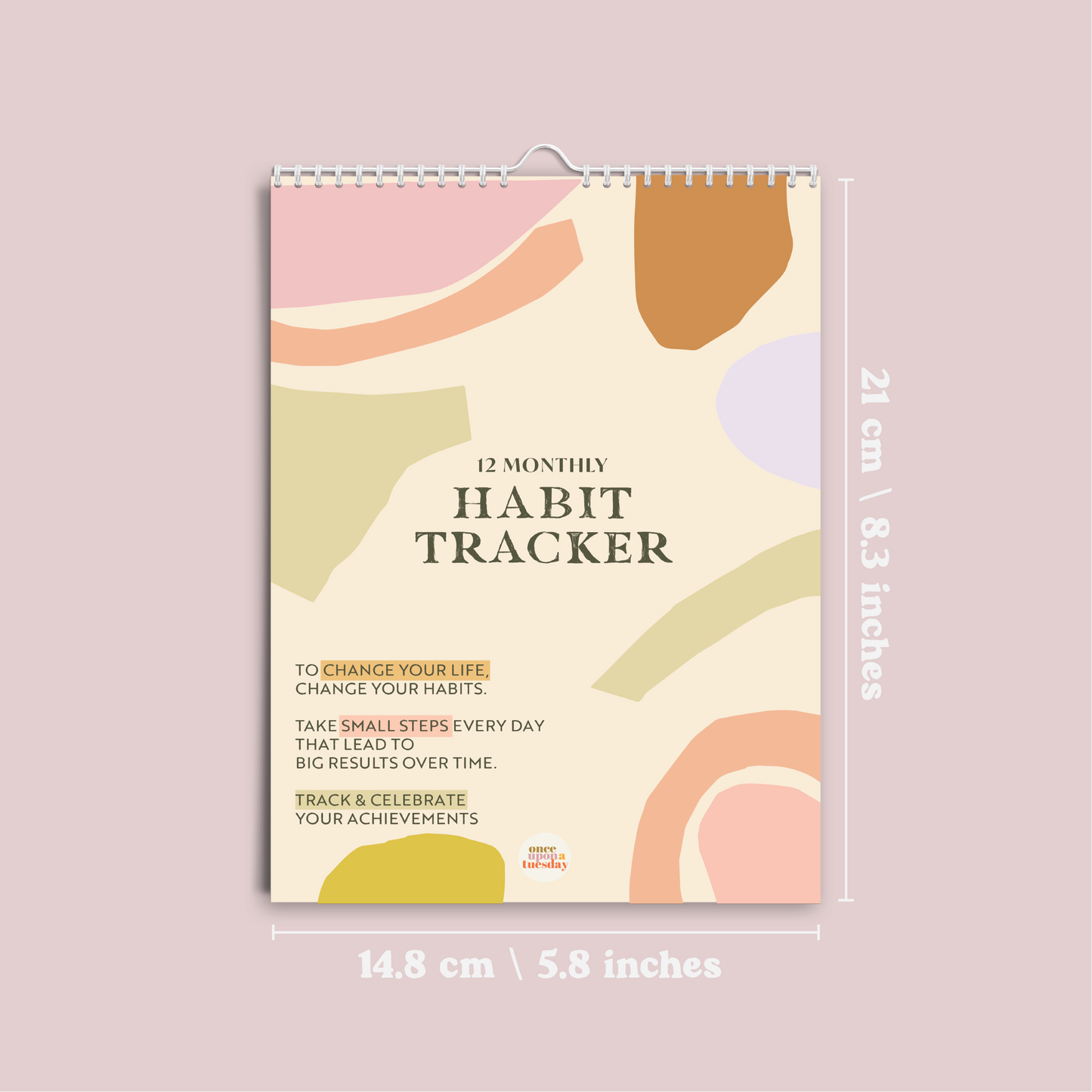 Daily Habit Tracker-12 Month Goal Planner