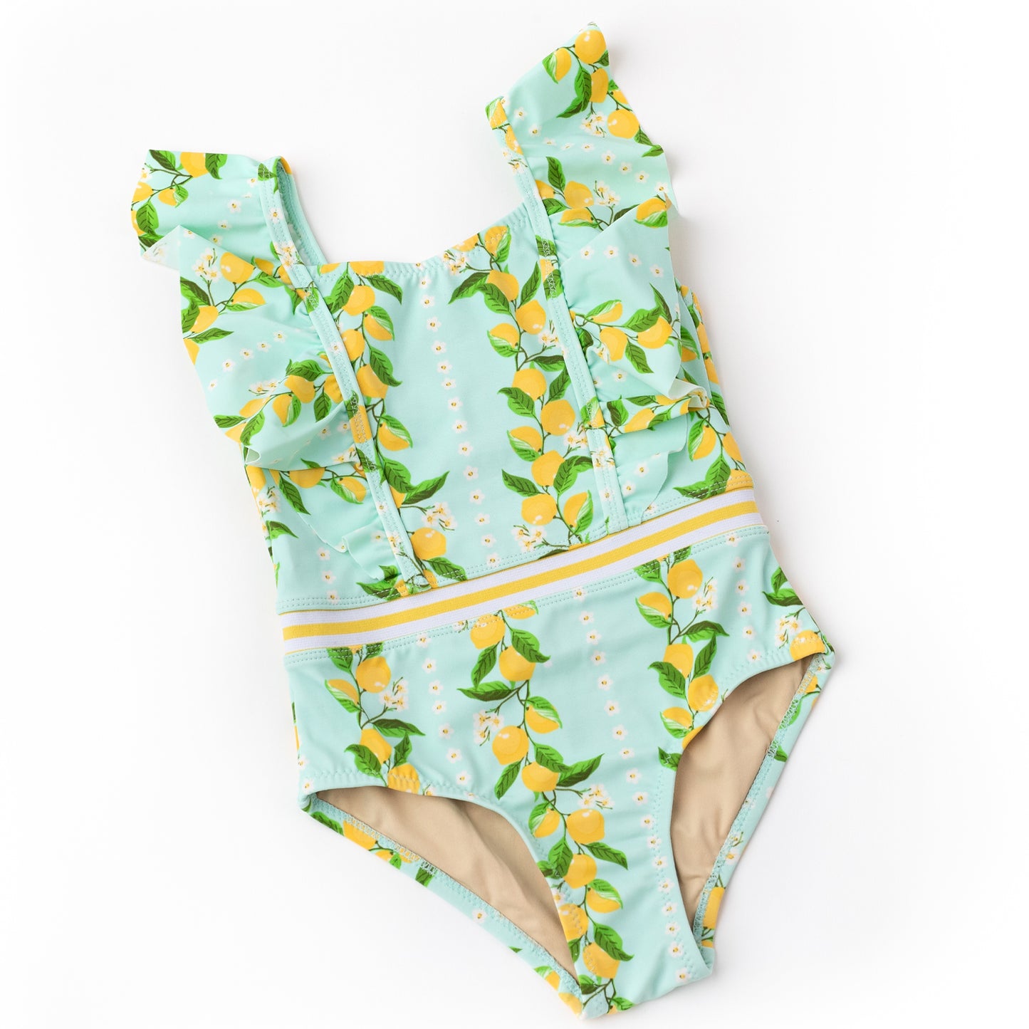 Shade Critters Citrus Grove Ruffle Shoulder Swimsuit