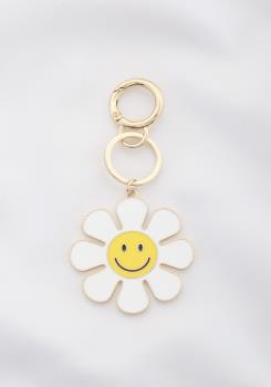 Daisy White Smile Keychain