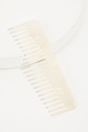 Acetate Pearl Small Rectangle Comb