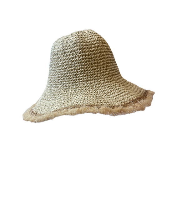 Sunny Straw Bucket Hat