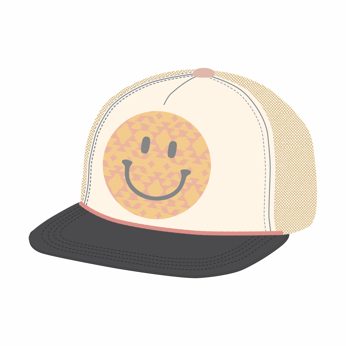 Tiny Whales Happy Camper Trucker Hat