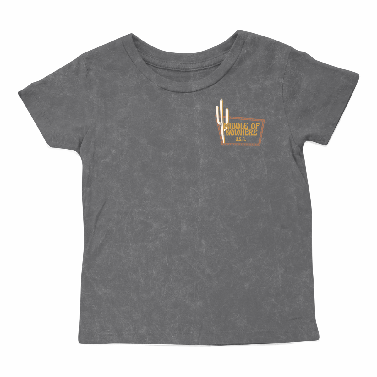 Tiny Whales Middle Of Nowhere Tee Mineral Black