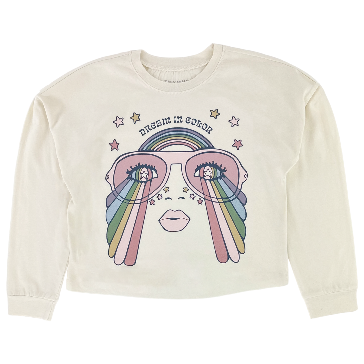 Tiny Whales Dream In Color Oversized L/S Tee