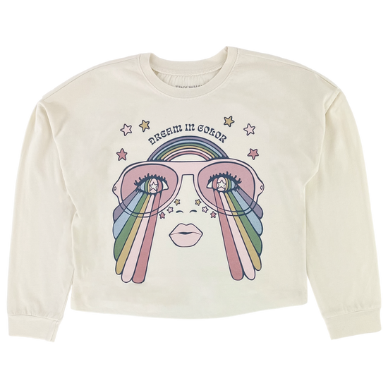 Tiny Whales Dream In Color Oversized L/S Tee