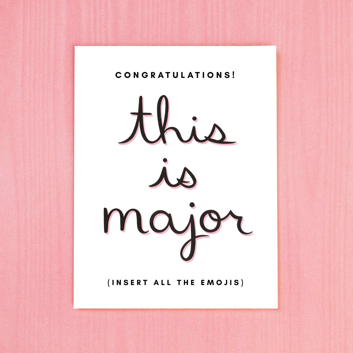 Major Congrats Greeting Card