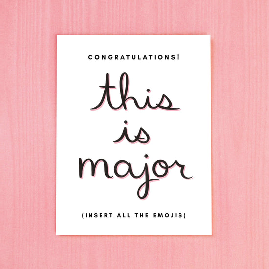 Major Congrats Greeting Card