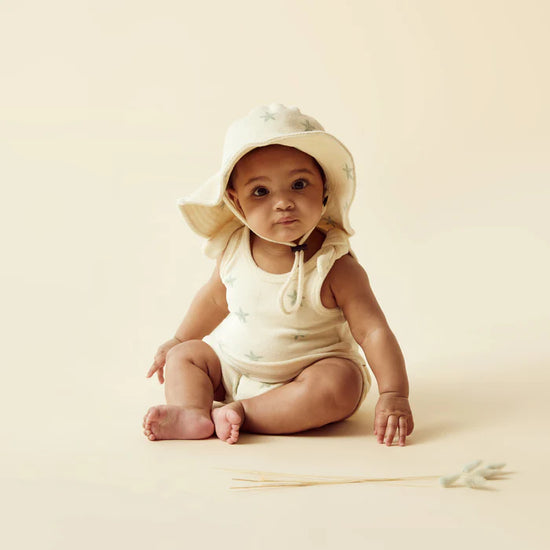 Load image into Gallery viewer, Wilson &amp;amp; Frenchy Tiny Starfish Organic Terry Sunhat
