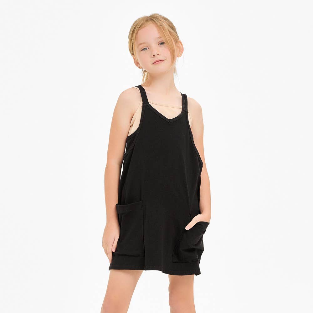 Kids Romper Dress Aqua