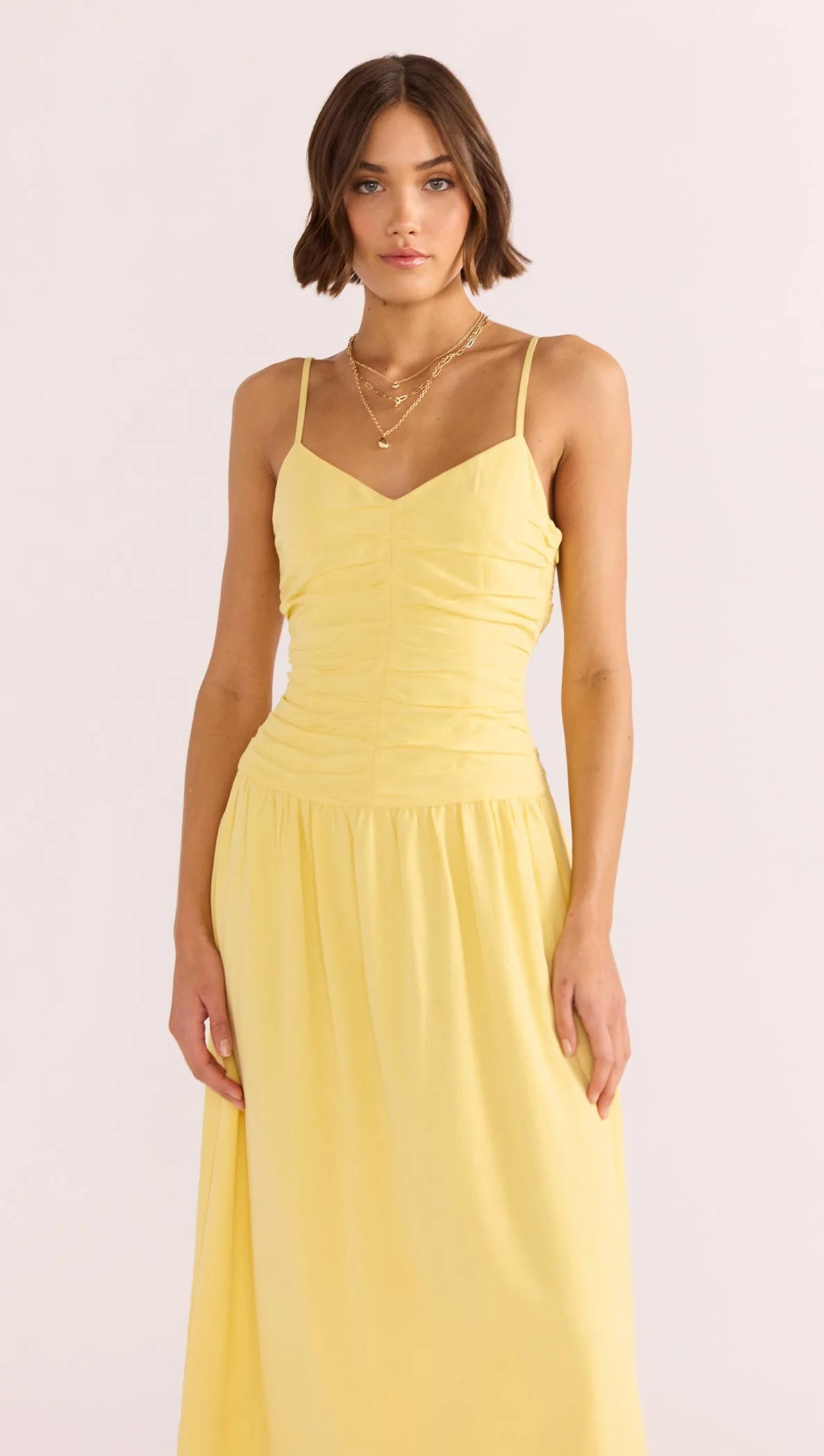 ophelia ruched midi dress minkpink brand:minkpink MINKPINK - Ophelia Ruched Midi Dress
