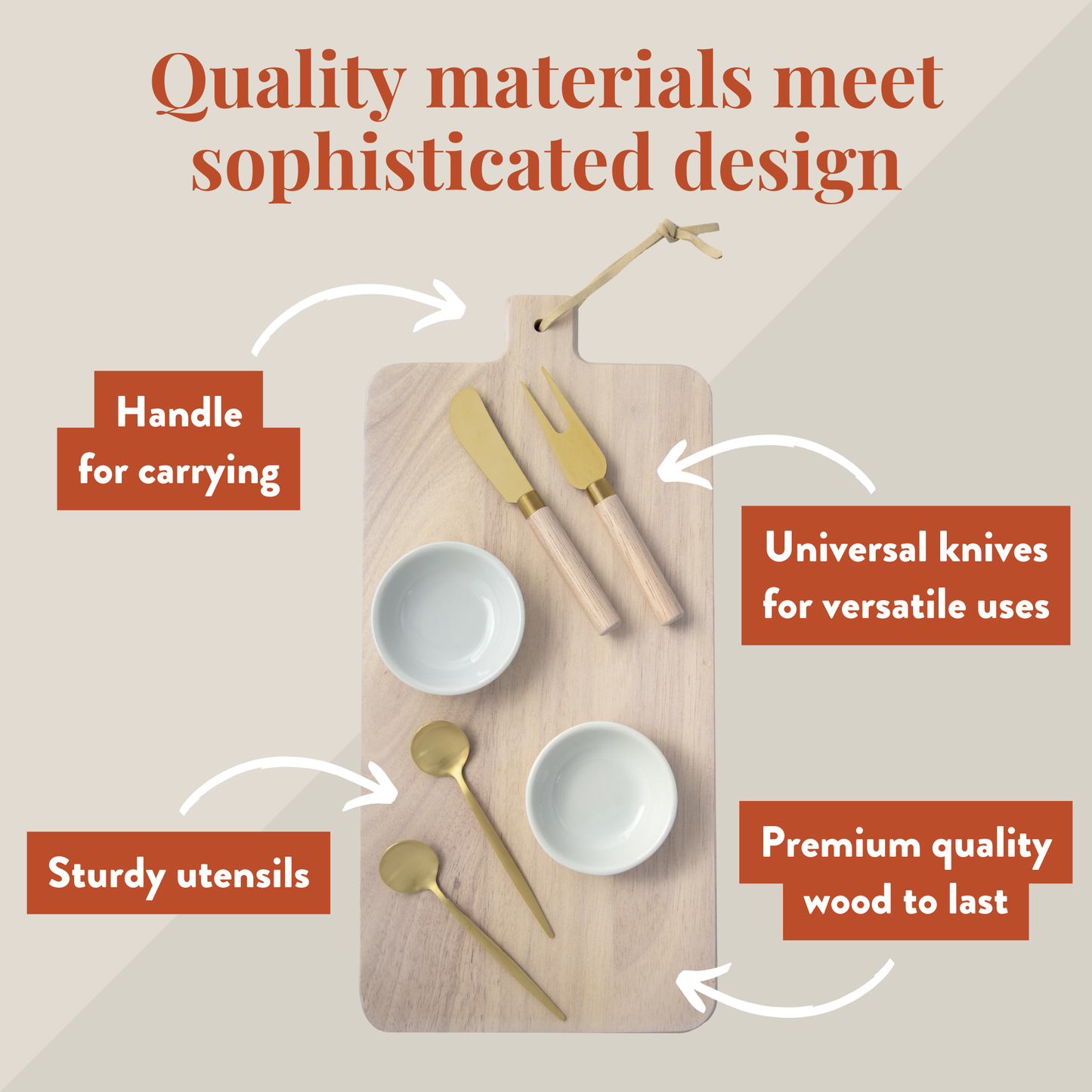 7 Piece Charcuterie Board Set