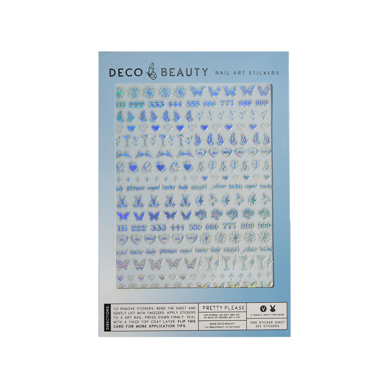 Deco Beauty Nail Art Stickers - Pretty Please