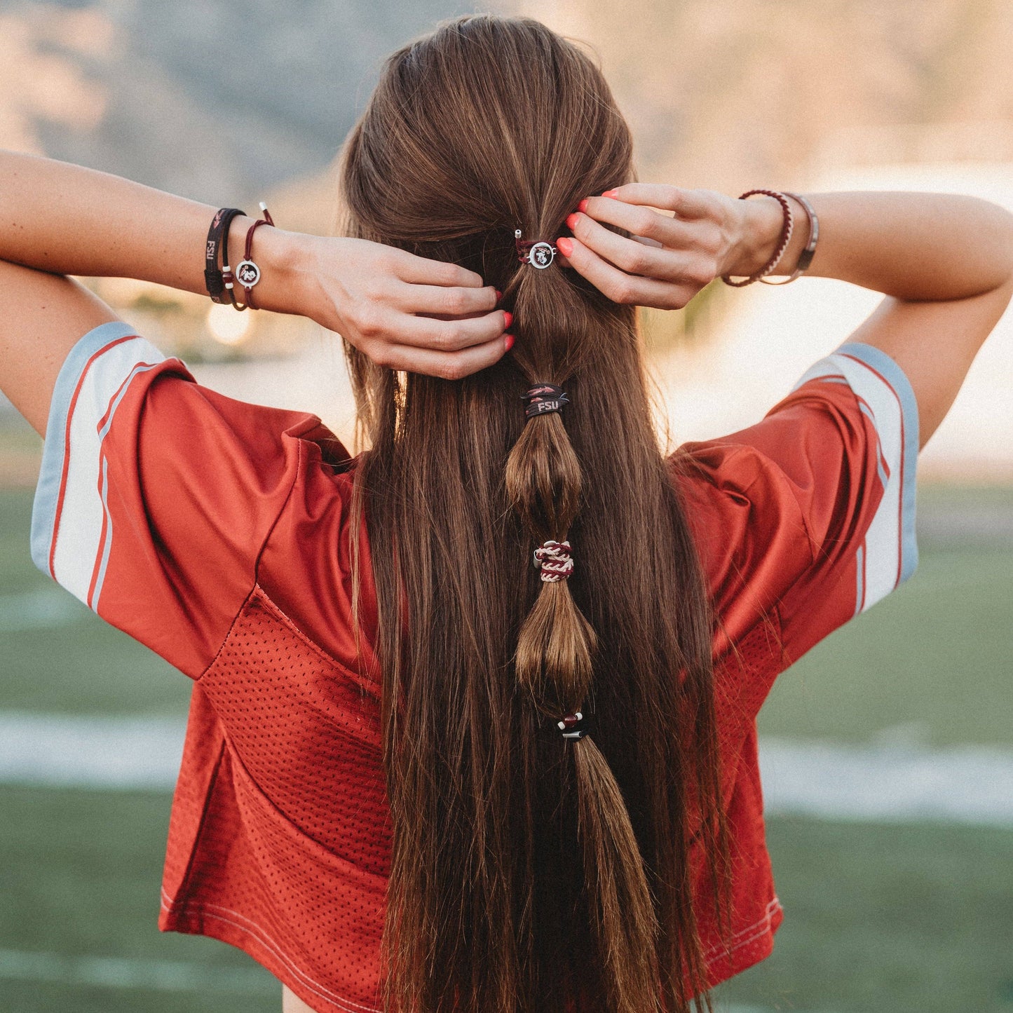 K'lani Florida State University Game Day Hair Tie Bracelets