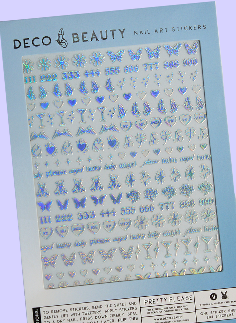 Deco Beauty Nail Art Stickers - Pretty Please