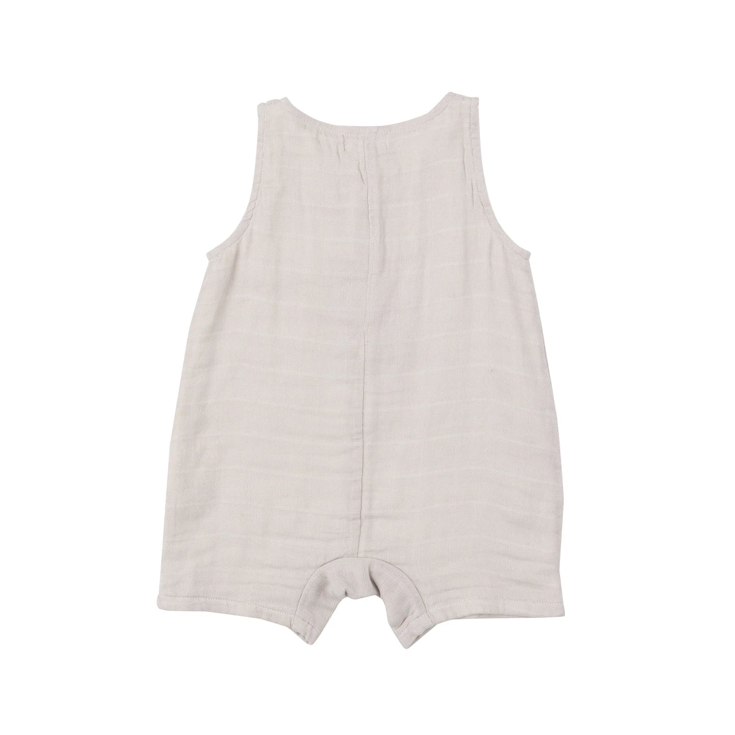 Angel Dear Oatmeal Solid Muslin Shortie Romper