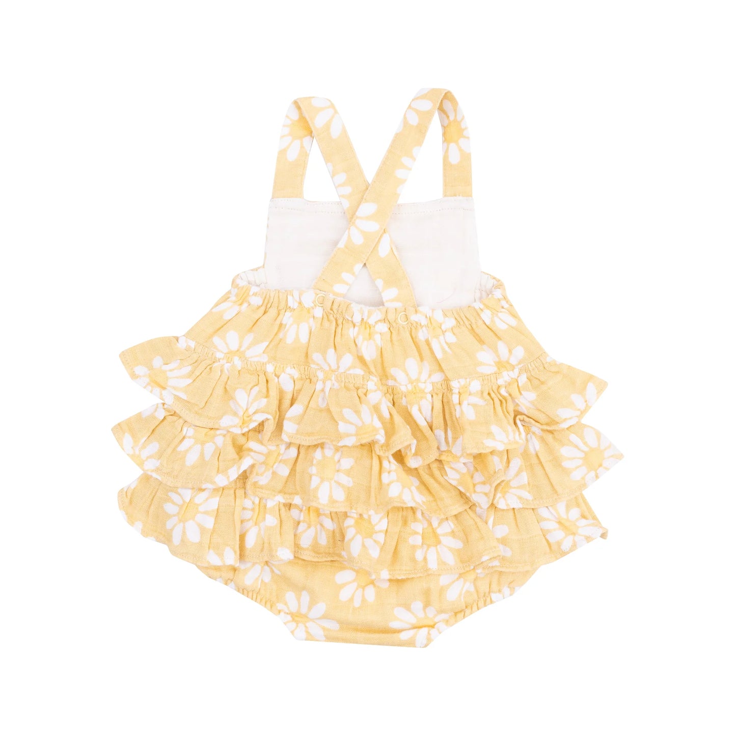 Angel Dear Yellow Mod Ruffle Sunsuit