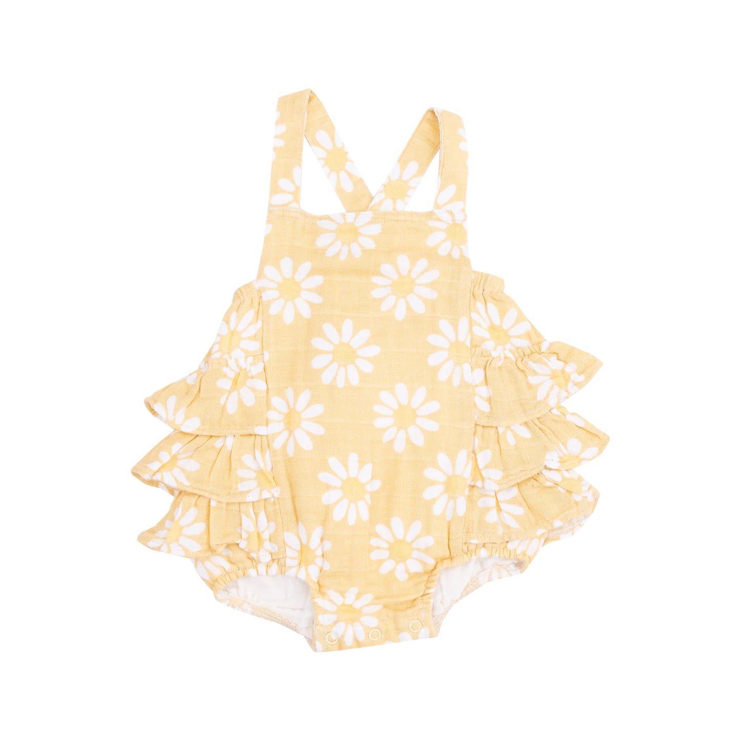 Angel Dear Yellow Mod Ruffle Sunsuit