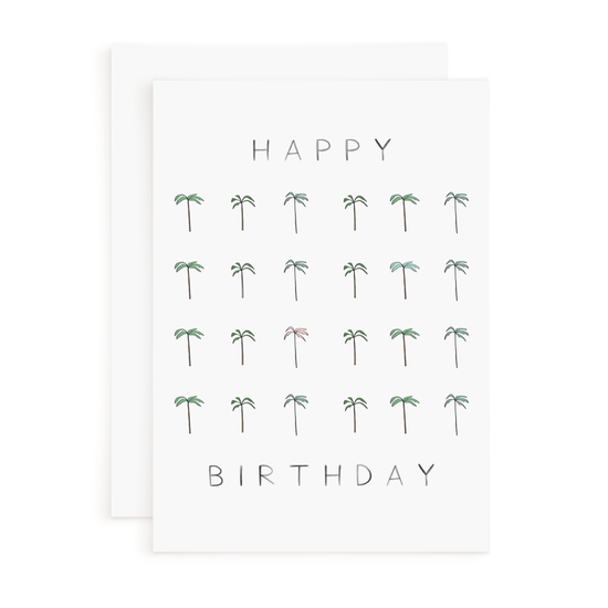 Palms Happy Birthday Card