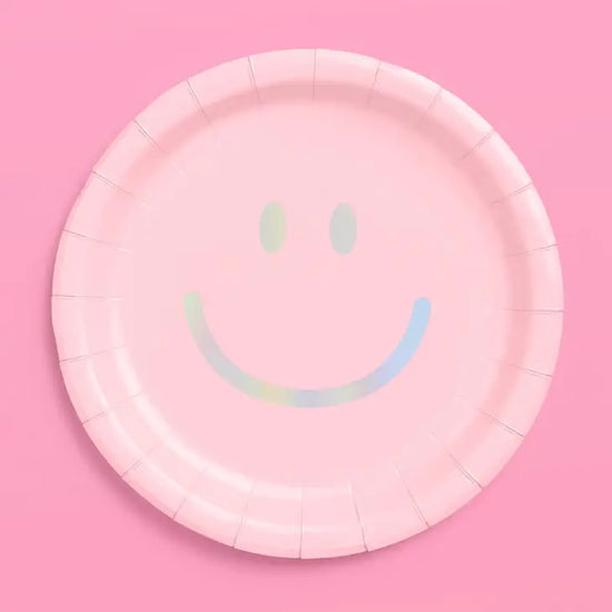Smiley Pastel Paper Plates