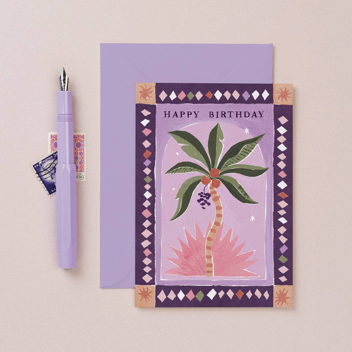 Tropical Summer Birthday Card