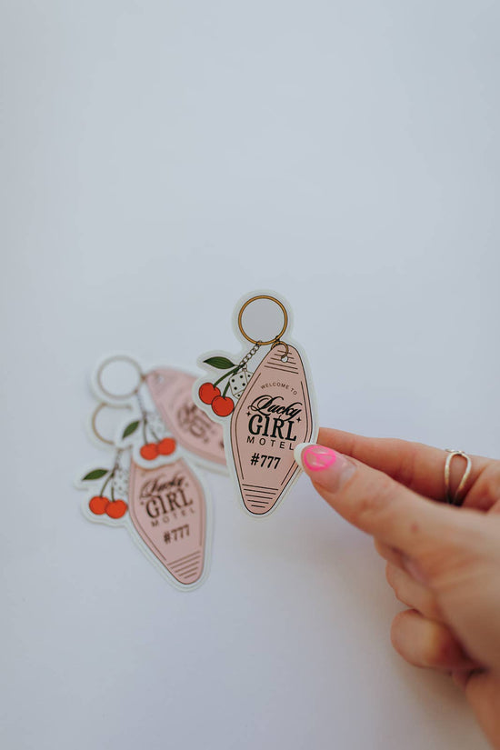 Lucky Girl Motel Sticker