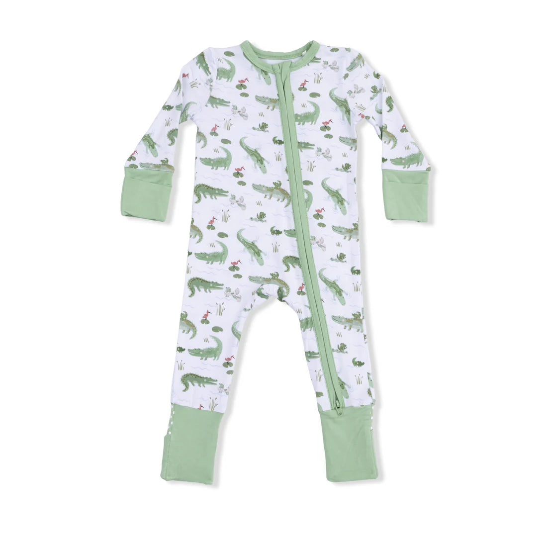 Angel Dear Convertible Romper PJ's Crayon Alligators