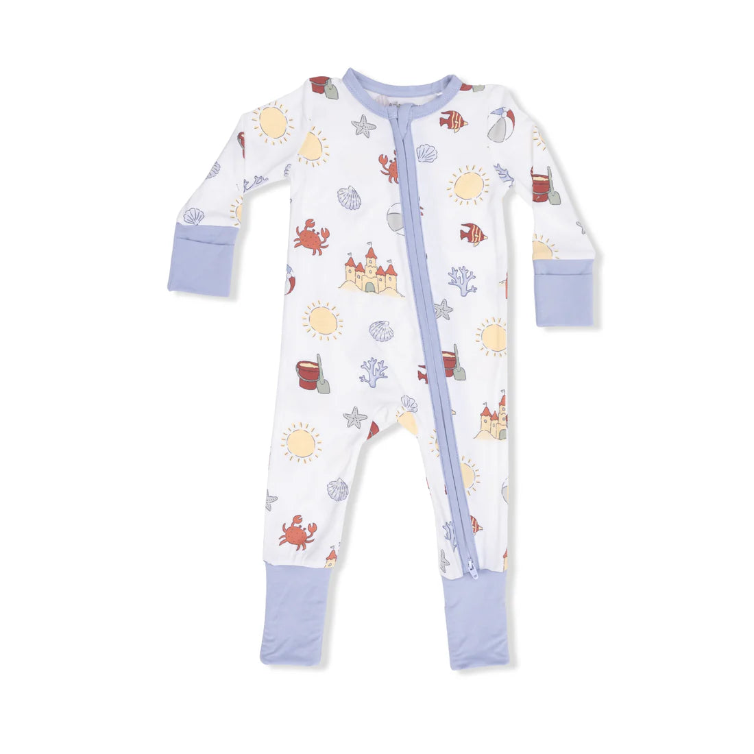Angel Dear Convertible Romper PJ'S Sunny Sandcastles