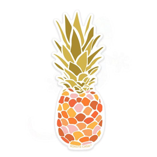 Retro Pineapple Sticker