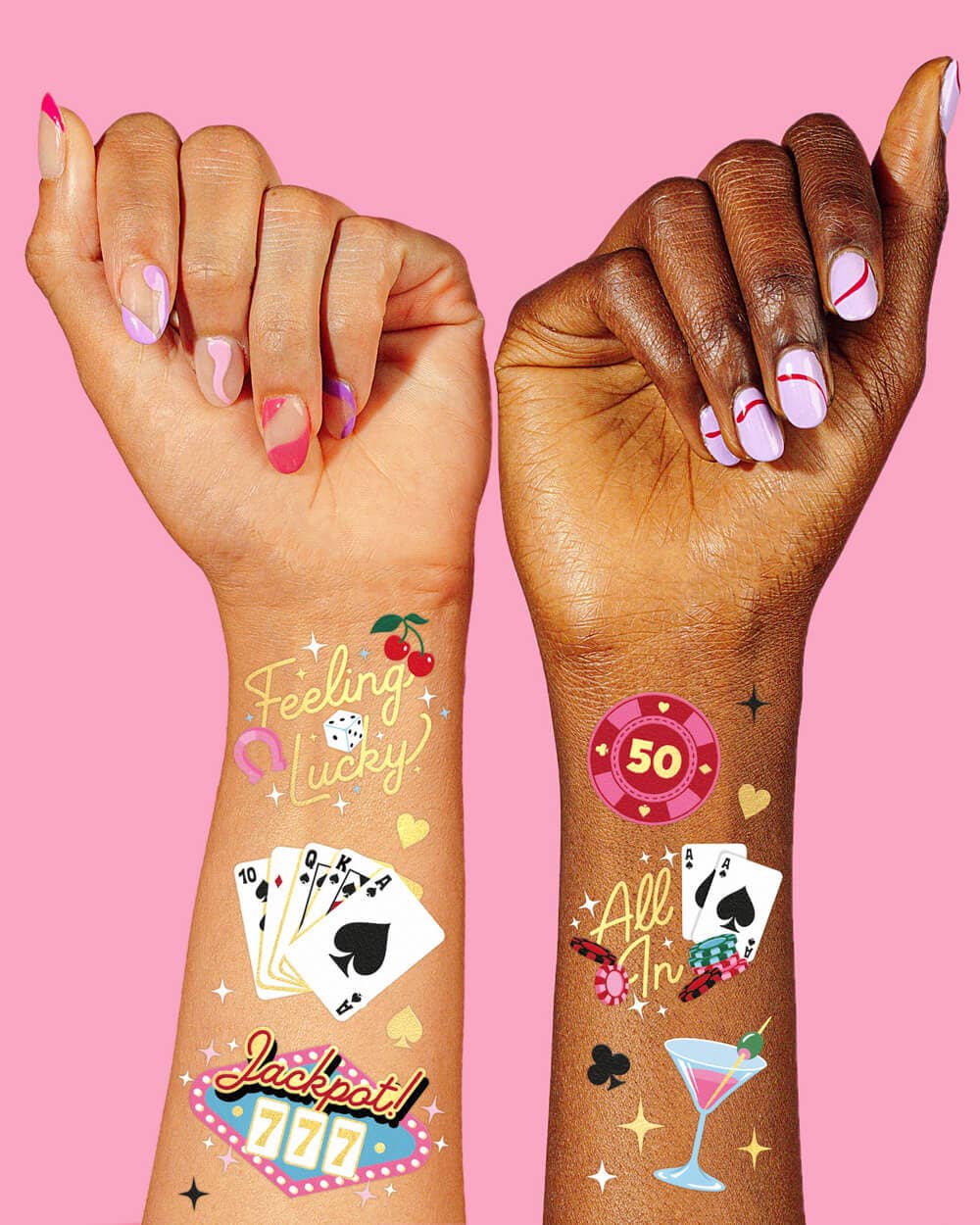 Casino Temporary Tattoos
