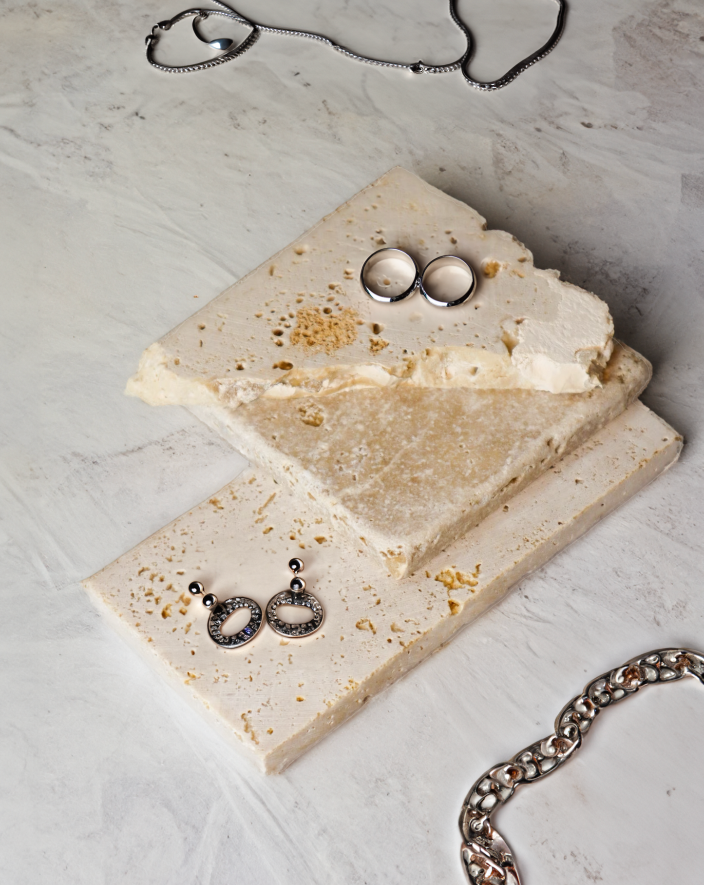 Stone Flatlay Prop Plate (Set of 3)