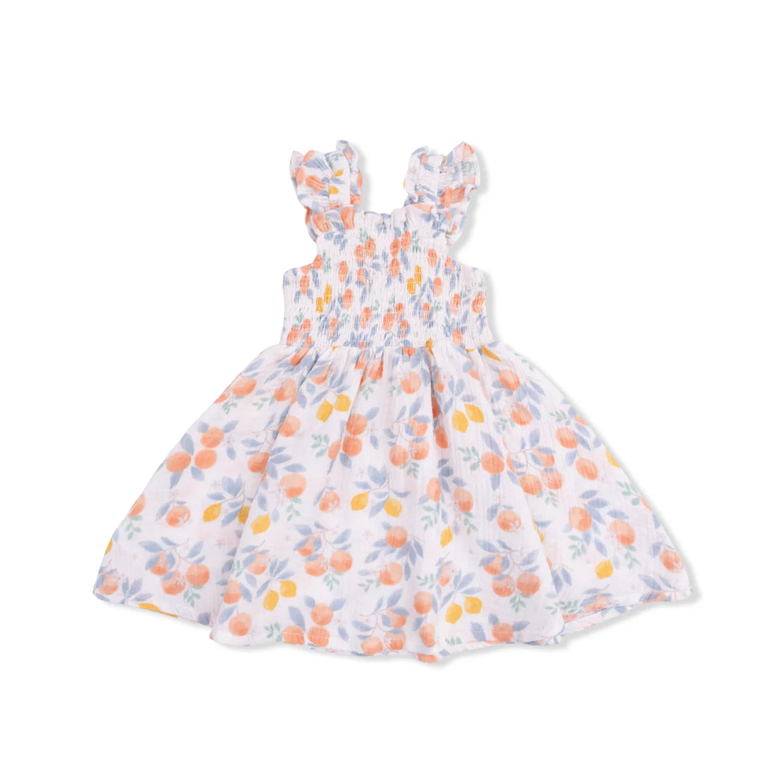 Angel Dear Smocked Sundress w/Bloomer Citrus Floral