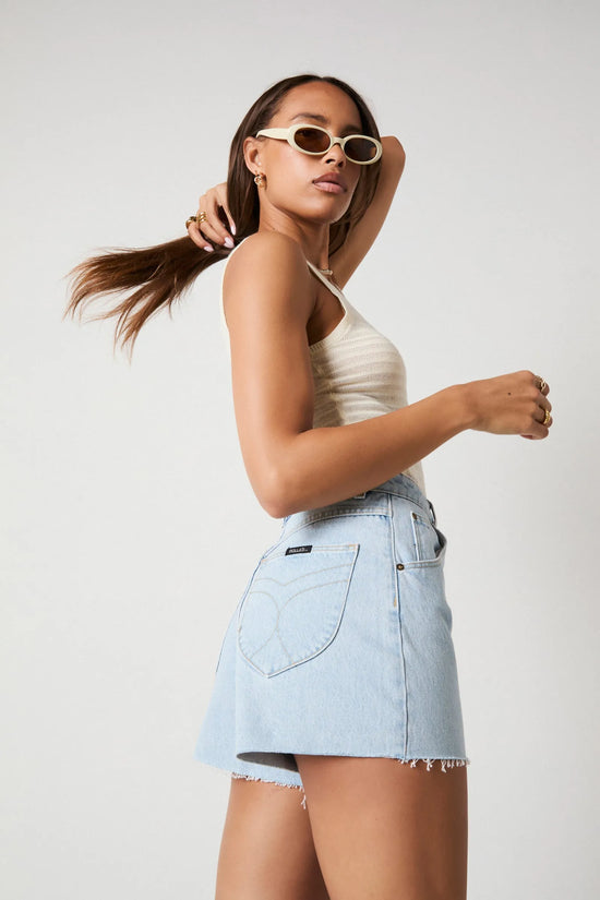 Load image into Gallery viewer, Rolla&amp;#39;s Mirage Short Nina Blue Organic
