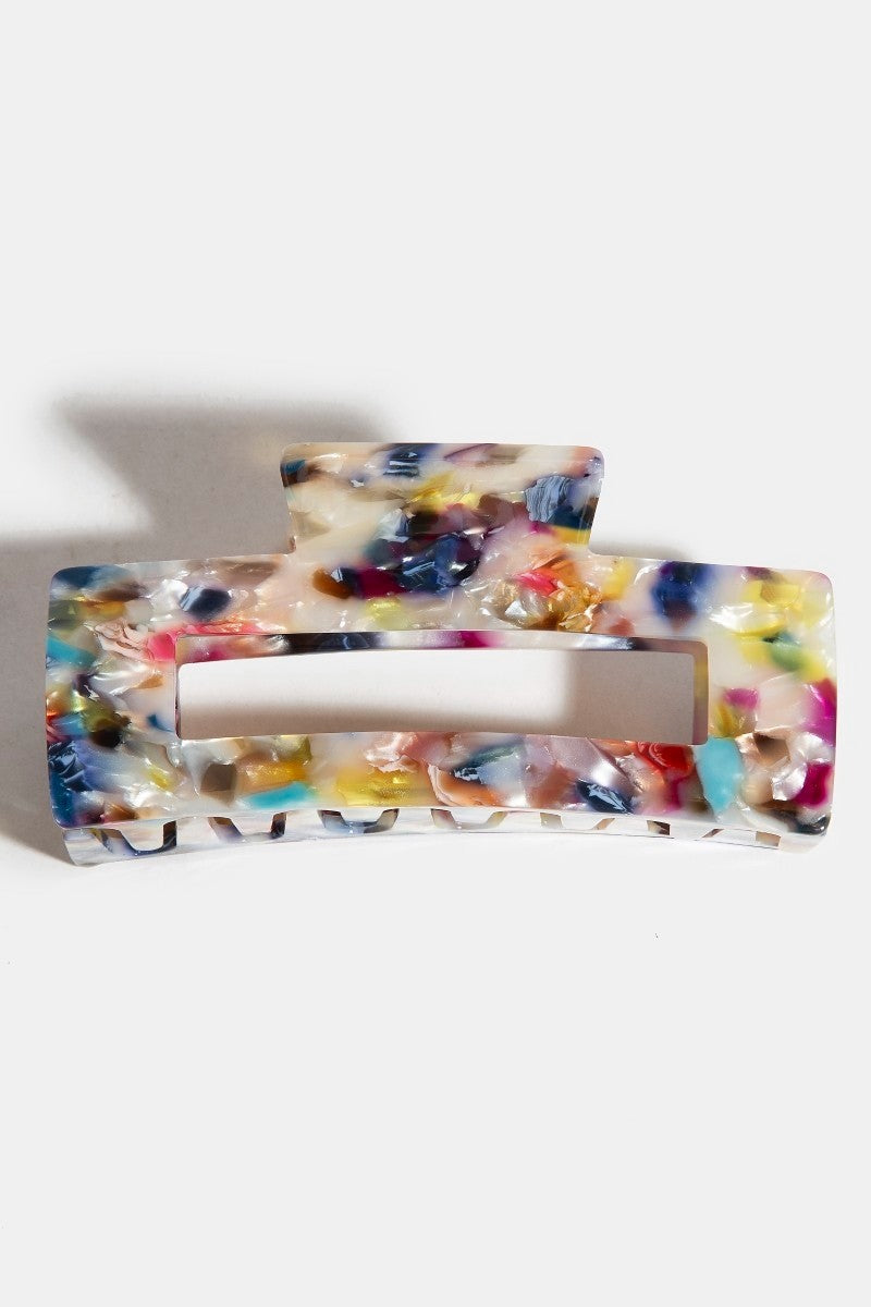 Rectangle Hair Claw Multi