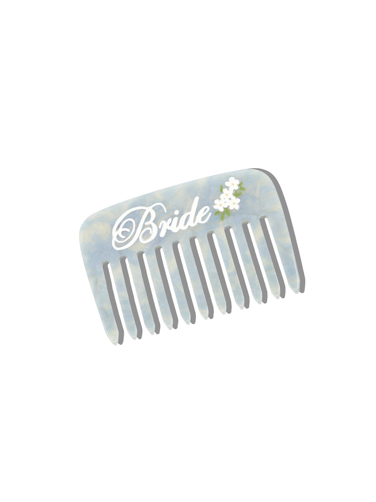 Solar Eclipse Hand-Painted Bride Pocket Comb
