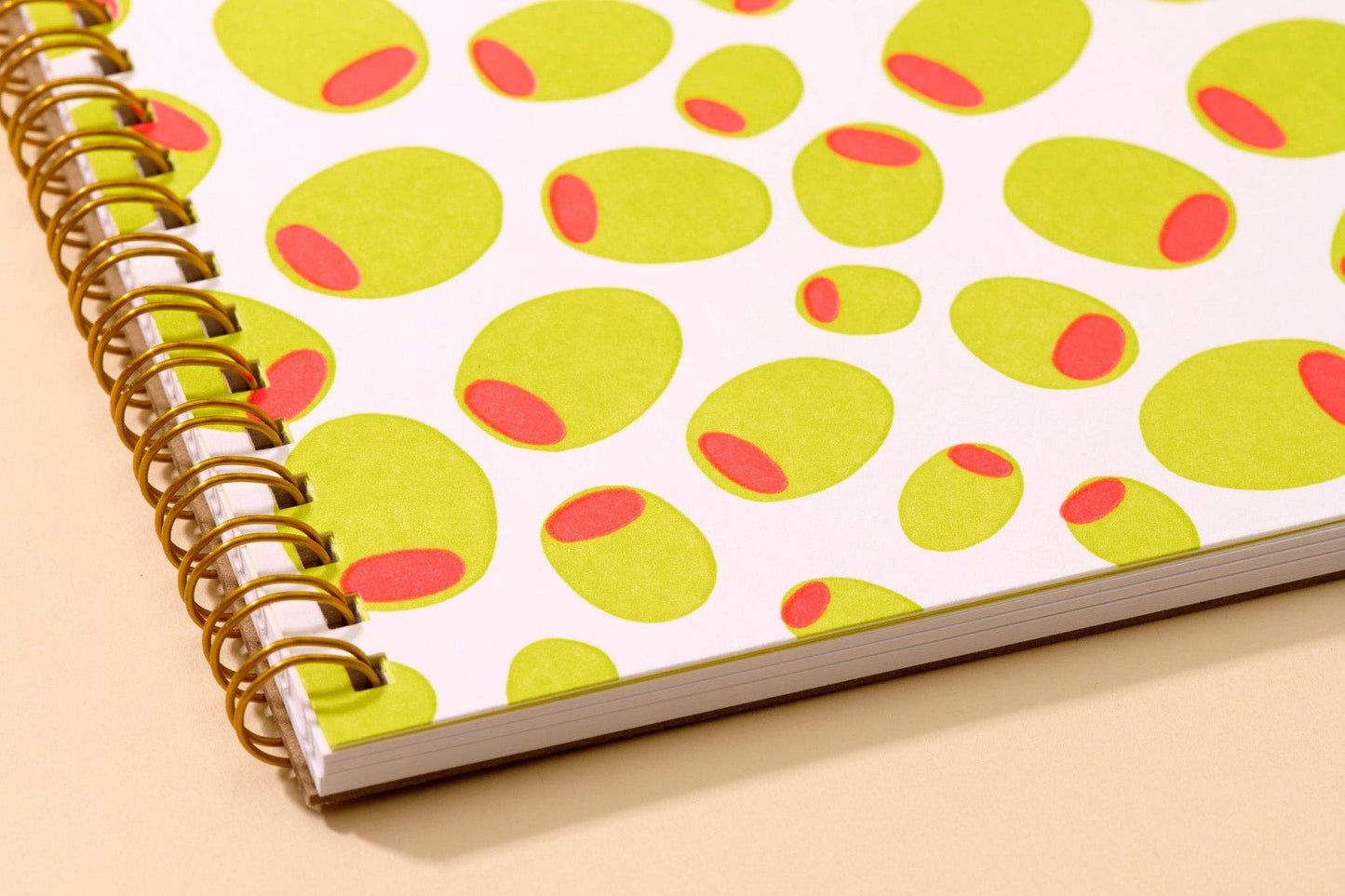Green Olive Spiral Notebook