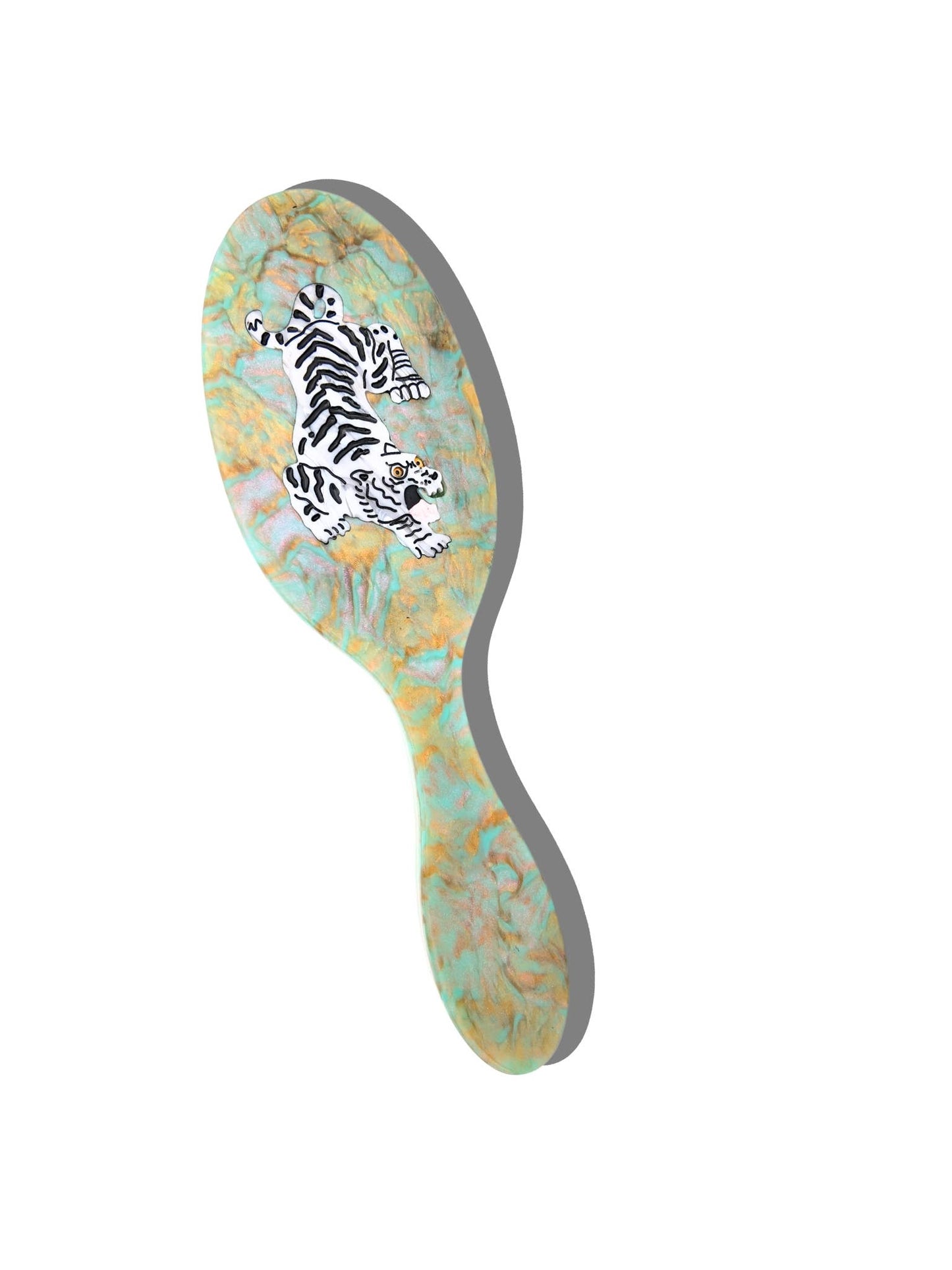 Solar Eclipse Hand-painted Tiger Amazing Hair Day Brush