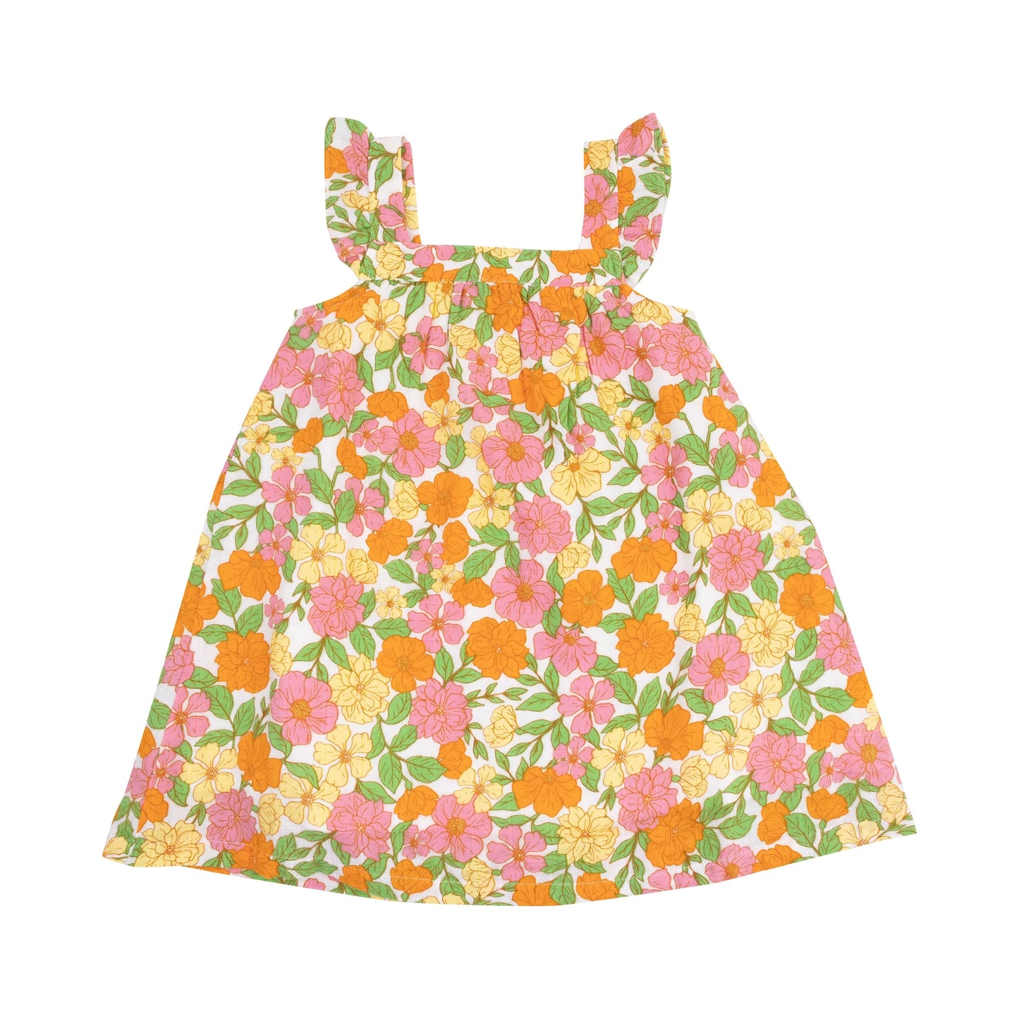 Angel Dear Botanical Retro Floral Sundress