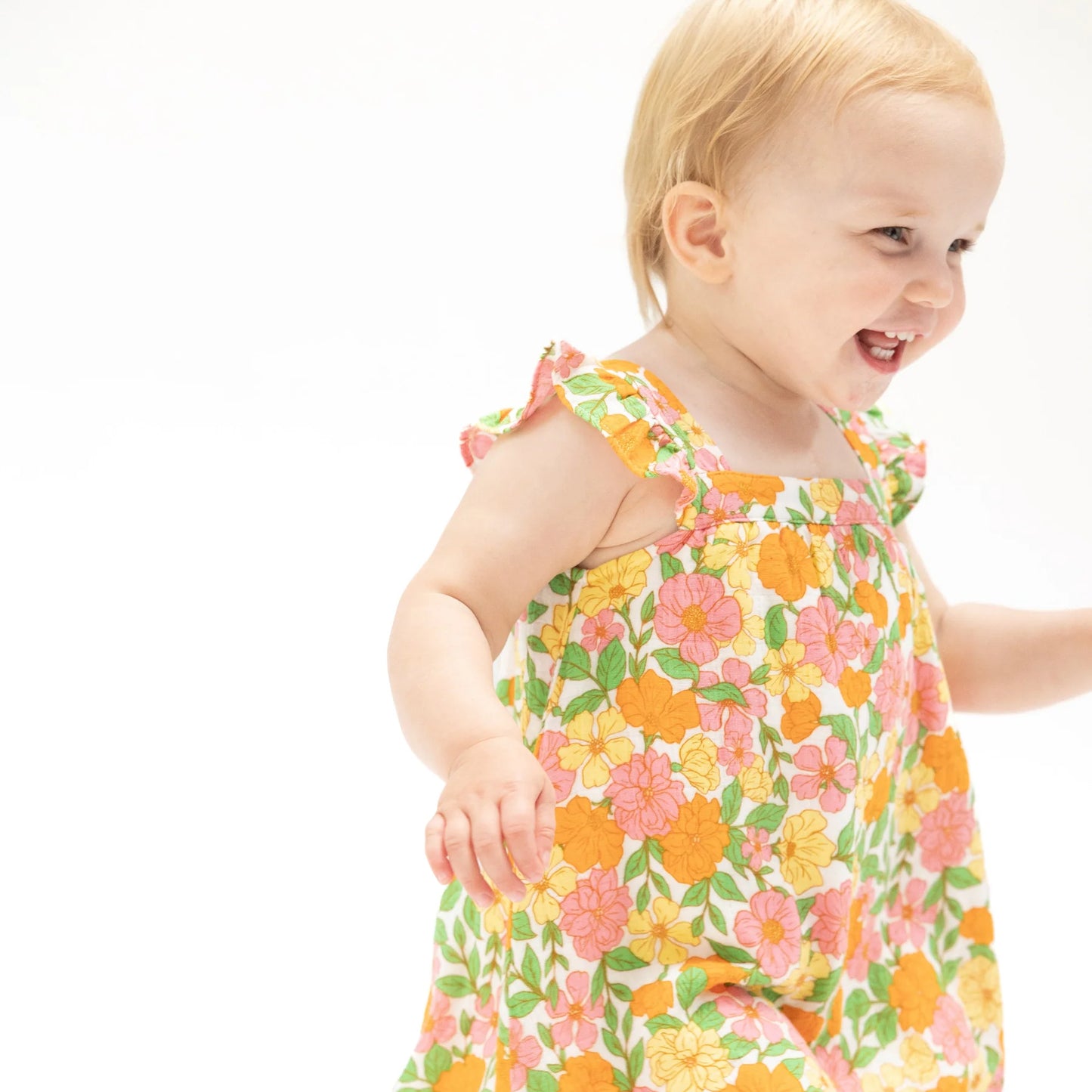 Angel Dear Botanical Retro Floral Sundress